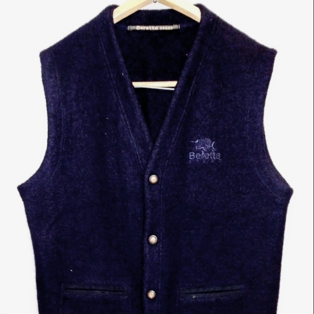 Vintage Beretta Sport heavy virgin wool vest.
